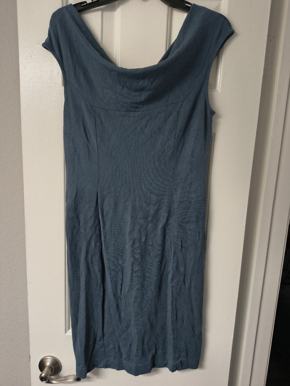 Ann Taylor Blue Sheath Dress Size 6